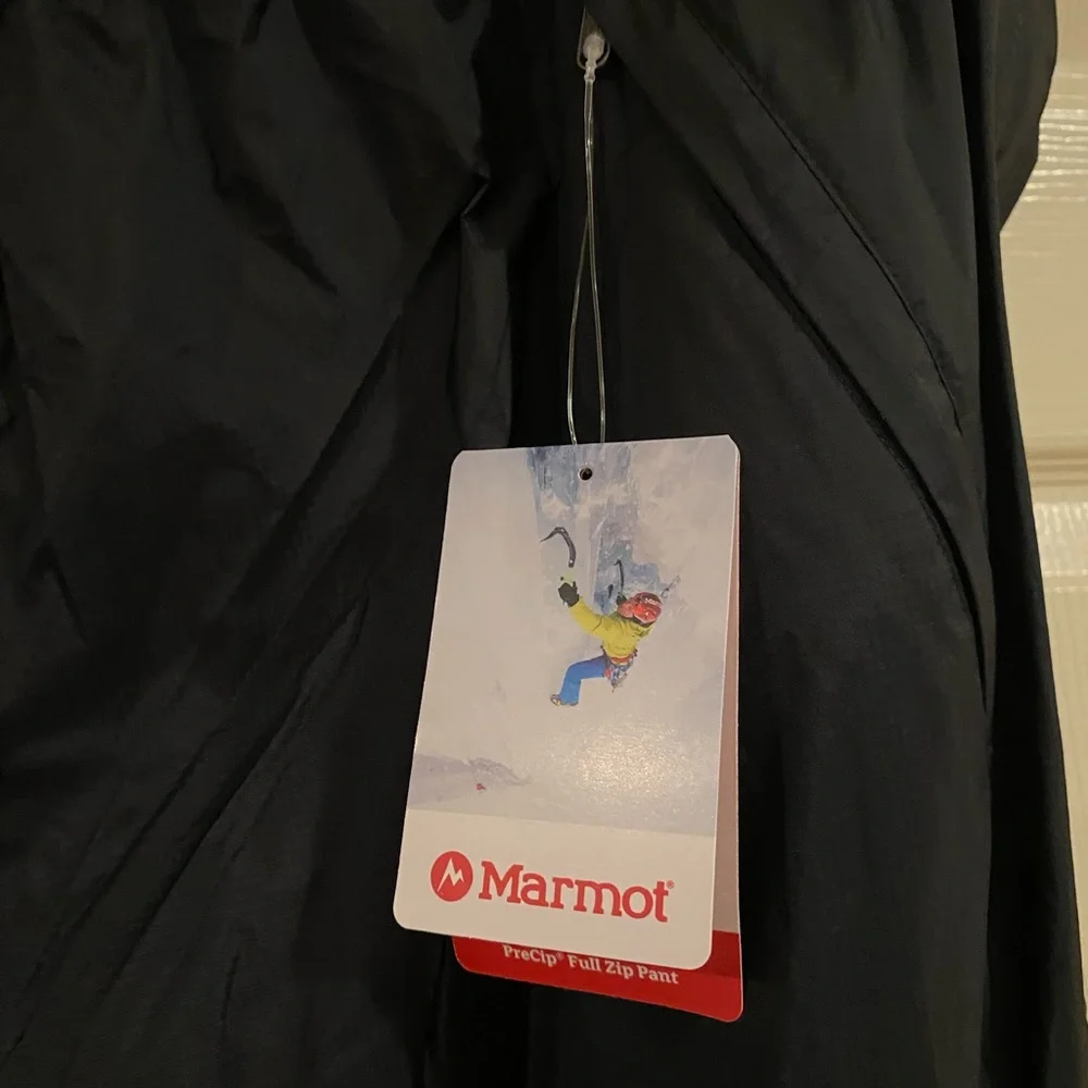 Used 1x Marmot Men’s Black Waterproof Rain Pants